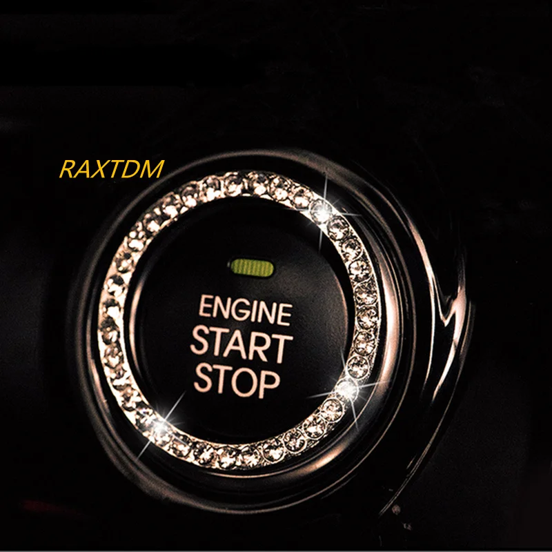 2023 Ключодържател запалване Crystal Car Engine Start Stop за Peugeot 207 307 308 508 407 807 2008