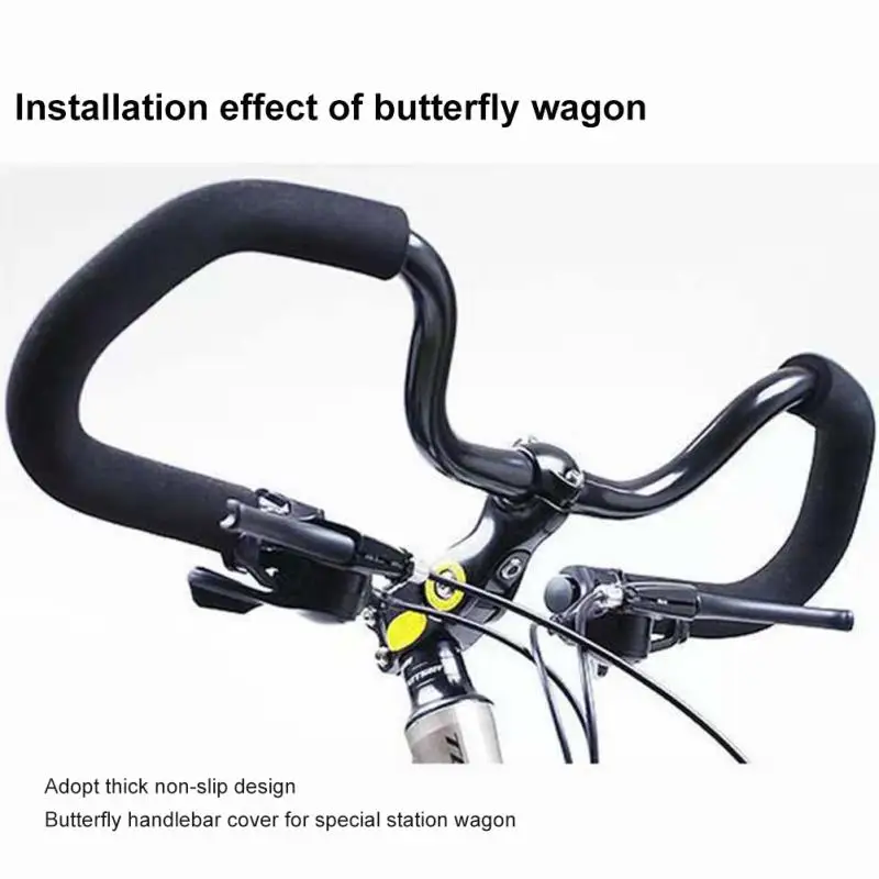Губчатые дръжки-пеперуда на кормилото за туристически велосипеди Плюс амортизационен пътни губчатые дръжки за отдих на далечни разстояния с дължина 50 см