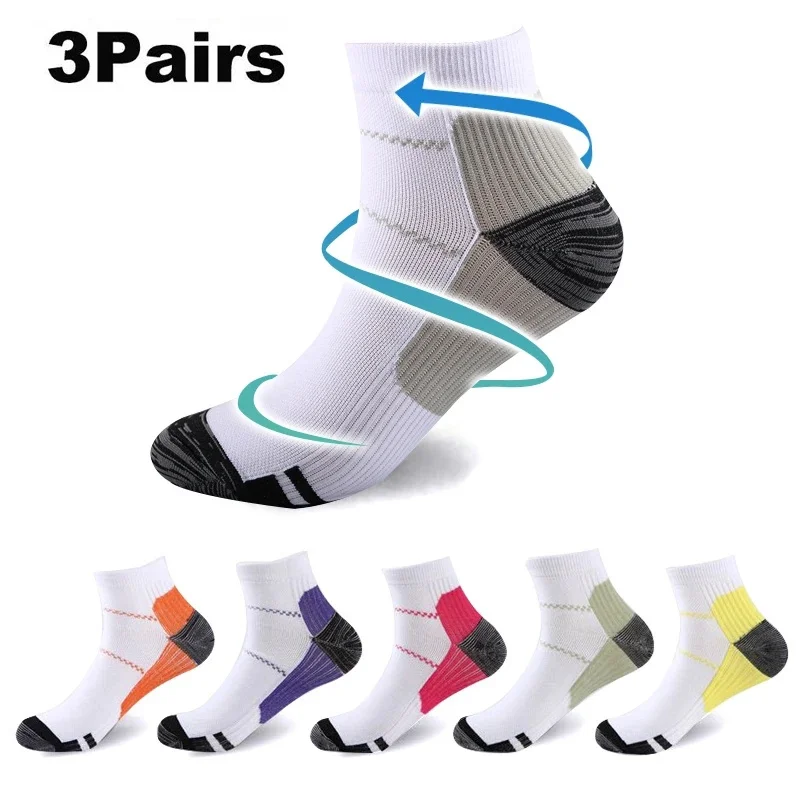 1/2/3 чифта чорапи за компресия плантарна фасция, абсорбираща потта, дезодорант, дишането спортни баскетболни чорапи под налягане
