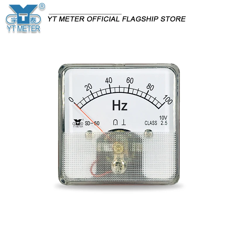 SD60 преобразувател на честота Херц метър 10 В вход 50 Hz 60 Hz 100 Hz 120 Hz 100% частотомер циферблат на индикатор указател аналогов метър dh